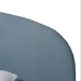 Baxton Studio Ekram Velvet Upholstered Platform Bed - Mid-Century Modern Bed Frame with Curved Headboard and Accent Footboard, Classic Luxe Bedroom Centerpiece, Queen - BSOBBT61382-Light Blue 57-Queen