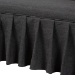 Baxton Studio Bryna 2-Piece Fabric Upholstered Dining Nook Bench Set - Corner Kitchen Banquette Seating with Skirted Base, L-Shaped Breakfast Nook for Small Spaces, Dark Grey - BSOBBT8085-Dark Grey-H1217-20-2PC SF Bench
