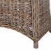 bali & pari Amanda Natural Rattan Armchair - Handwoven Wicker Barrel Chair with Removable Cushion, Coastal Boho Style Accent Seating - BSOLCF-0001-Amanda-Kubu Grey Rattan Cushion-CC