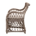 bali & pari Debra Natural Rattan Armchair - Handwoven Open-Weave Wicker Armchair with Curved Silhouette & Removable Cushion, Coastal Boho Style Seating - BSOLCF-0002-Debra-Kubu Grey Rattan Cushion-CC