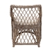 bali & pari Debra Natural Rattan Armchair - Handwoven Open-Weave Wicker Armchair with Curved Silhouette & Removable Cushion, Coastal Boho Style Seating - BSOLCF-0002-Debra-Kubu Grey Rattan Cushion-CC