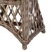 bali & pari Debra Natural Rattan Armchair - Handwoven Open-Weave Wicker Armchair with Curved Silhouette & Removable Cushion, Coastal Boho Style Seating - BSOLCF-0002-Debra-Kubu Grey Rattan Cushion-CC