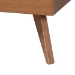 Baxton Studio Jiro Platform Bed - Mid-Century Modern Wood Bed Frame with Panel Headboard and Angled Legs for Bedroom or Guest Room, Queen - BSOJiro-Ash Walnut-Queen