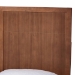Baxton Studio Noela Platform Bed - Mid-Century Modern Wood Bed Frame with Panel Headboard and Angled Legs for Bedroom or Guest Room, Queen - BSONoela-Ash Walnut-Queen