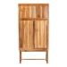 bali & pari Augusto Teak Wood Cabinet - 2-Door Storage Organizer with Woven Rattan, Modern Tropical Accent for Living Room or Bedroom - BSOAugusto-Wood/Webbing-Cabinet-KD-Box