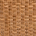 bali & pari Modesta Natural Rattan Accent Bench - Handwoven Wicker Seating with Scalloped Apron and X-Frame Base, Coastal Boho Entryway or Bedroom Seating - BSODC9050 Mod-Natural Rattan-Bench
