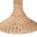 bali & pari Natala Rattan End Table - Handwoven Wicker Tulip Accent Table, Scalloped Edge Side Table for Living Room - BSODC1106 Nat-Light Honey Rattan-End Table