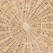 bali & pari Natala Rattan End Table - Handwoven Wicker Tulip Accent Table, Scalloped Edge Side Table for Living Room - BSODC1106 Nat-Light Honey Rattan-End Table