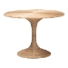 bali & pari Natala Rattan Dining Table - Handwoven Wicker Tulip Table, Pedestal Frame Centerpiece for Dining Room or Kitchen
