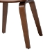 Baxton Studio Billie Wood 5-Piece Dining Set - Bentwood Frame Table with Matching Chairs, Mid-Century Style Set for Dining Room or Kitchen - BSOBillie-Walnut-5PC Dining Set