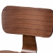 Baxton Studio Billie Wood 2-Piece Dining Chair Set - Bentwood Frame Seating with Contoured Seat and Backrest, Mid-Century Style Side Chair for Dining Room or Kitchen - BSOBillie-Walnut-DC