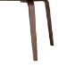 Baxton Studio Billie Wood Dining Table - Bentwood Leg Table with Rectangular Top, Mid-Century Style Centerpiece Seats 4-6 in Kitchen or Dining Room - BSOBillie-Walnut-Rectangle-DT