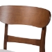 Baxton Studio Everwood 2-Piece Dining Chair Set - Bentwood Frame Seating with Contoured Back and Padded Seat, Mid-Century Style Side Chair for Dining Room or Kitchen - BSOEverwood-Taupe/Walnut-DC