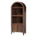 Baxton Studio Hayes Wood Cabinet with Arch Top - Mid-Century Modern Display Piece with Soft-Close Doors for Living Room or Hallway