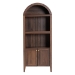Baxton Studio Hayes Wood Cabinet with Arch Top - Mid-Century Modern Display Piece with Soft-Close Doors for Living Room or Hallway - BSOSE DC270020WI-Columbia-Cabinet