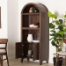 Baxton Studio Hayes Wood Cabinet with Arch Top - Mid-Century Modern Display Piece with Soft-Close Doors for Living Room or Hallway - BSOSE DC270020WI-Columbia-Cabinet