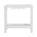 bali & pari Oaklynn Natural Grasscloth Wine Rack - Two-Tier Bar Table with Glass Shelves and Stemware Rack, Modern Coastal Console for Living Room or Dining Room, White - BSOFBS202A-S347 White/6mmRegGlass-Wine Rack