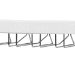 bali & pari Oaklynn Natural Grasscloth Wine Rack - Two-Tier Bar Table with Glass Shelves and Stemware Rack, Modern Coastal Console for Living Room or Dining Room, White - BSOFBS202A-S347 White/6mmRegGlass-Wine Rack