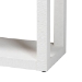 bali & pari Oaklynn Natural Grasscloth Bookshelf - Two-Tier Display Piece with Open Frame, Modern Coastal Accent Shelving for Living Room, White - BSOFBS204-S347 White-Bookshelf