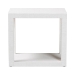 bali & pari Oaklynn Natural Grasscloth End Table - Two-Tier Accent Table with Open Frame, Modern Coastal Complement for Living Room or Lounge, White - BSOFBS205-S347 White-End Table