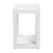 bali & pari Oaklynn Natural Grasscloth End Table - Two-Tier Accent Table with Open Frame, Modern Coastal Complement for Living Room or Lounge, White - BSOFBS205-S347 White-End Table