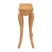 bali & pari Deborah Natural Rattan Console Table - Handwoven Wicker Accent Table with Cabriole Legs, Scalloped Coastal Cottage Household Complement - BSODebora-Light Honey Rattan-Console Table