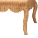 bali & pari Deborah Natural Rattan Coffee Table - Handwoven Wicker Accent Table with Cabriole Legs, Scalloped Coastal Cottage Living Room Centerpiece - BSODebora-Light Honey Rattan-Coffee Table