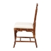 bali & pari Esmery Marbled Tortoise Natural Rattan Dining Chair - Handcrafted Wicker Side Chair with Crisscross Back, Boho Coastal Seating for Dining Room or Kitchen - BSOWS193-Tortoise Cushion-Rattan-DC