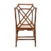 bali & pari Esmery Marbled Tortoise Natural Rattan Dining Chair - Handcrafted Wicker Side Chair with Crisscross Back, Boho Coastal Seating for Dining Room or Kitchen - BSOWS193-Tortoise Cushion-Rattan-DC