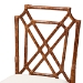 bali & pari Esmery Marbled Tortoise Natural Rattan Dining Chair - Handcrafted Wicker Side Chair with Crisscross Back, Boho Coastal Seating for Dining Room or Kitchen - BSOWS193-Tortoise Cushion-Rattan-DC