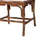 bali & pari Esmery Marbled Tortoise Natural Rattan Dining Chair - Handcrafted Wicker Side Chair with Crisscross Back, Boho Coastal Seating for Dining Room or Kitchen - BSOWS193-Tortoise Cushion-Rattan-DC