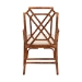 bali & pari Esmery Marbled Tortoise Natural Rattan Dining Chair - Handcrafted Wicker Armchair with Crisscross Back, Boho Coastal Seating for Dining Room or Kitchen - BSOWS194-Tortoise Cushion-Rattan-Arm-DC