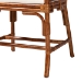bali & pari Esmery Marbled Tortoise Natural Rattan Dining Chair - Handcrafted Wicker Armchair with Crisscross Back, Boho Coastal Seating for Dining Room or Kitchen - BSOWS194-Tortoise Cushion-Rattan-Arm-DC