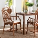 bali & pari Esmery Marbled Tortoise Natural Rattan Dining Chair - Handcrafted Wicker Armchair with Crisscross Back, Boho Coastal Seating for Dining Room or Kitchen - BSOWS194-Tortoise Cushion-Rattan-Arm-DC