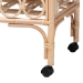bali & pari Molina Natural Rattan Wine Cart - 2-Tier Beverage Trolley with Wheel and Bottle Holders, Tropical Coastal Style Furniture - BSOWS195-Natural-Rattan-Cart