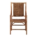 bali & pari Ramos Marbled Tortoise Natural Rattan and Seagrass Armchair - Handwoven Wicker Chair, Rustic Boho Accent Seating for Living Room or Lounge - BSOWS203-Tortoise Rattan-CC