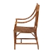 bali & pari Ramos Marbled Tortoise Natural Rattan and Seagrass Armchair - Handwoven Wicker Chair, Rustic Boho Accent Seating for Living Room or Lounge - BSOWS203-Tortoise Rattan-CC