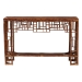 bali & pari Tahlia Marbled Tortoise Natural Rattan Console Table - Handcrafted Wicker Accent Table with Coastal Boho Style - BSOWS207-Tortoise Rattan-Console Table