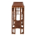 bali & pari Tahlia Marbled Tortoise Natural Rattan Console Table - Handcrafted Wicker Accent Table with Coastal Boho Style - BSOWS207-Tortoise Rattan-Console Table