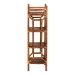 bali & pari Basile Marbled Tortoise Natural Rattan Display Shelf - 4-Tier Handcrafted Wicker Etagere, Tropical Vertical Bookcase for Living Room or Entryway - BSOWS197-Tortoise Rattan-Shelf