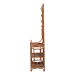 bali & pari Feyre Marbled Tortoise Natural Rattan Hall Tree - Handcrafted Wicker Entryway Organizer with Mirror, Shelving and Hooks, Tropical and Coastal Foyer Complement - BSOWS200-Tortoise Rattan-Hall Tree