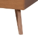 Baxton Studio Kirabo Platform Bed - Mid-Century Modern Bed with Cutout Headboard and Rounded Legs for Modern or Boho Bedrooms, Queen - BSOKirabo-Ash Walnut-Queen