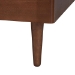 Baxton Studio Zola Platform Bed - Mid-Century Modern Bed with Cutout Headboard and Rounded Legs for Modern or Boho Bedrooms, Queen - BSOZola-Ash Walnut-Queen