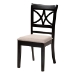 Baxton Studio Julia 5-Piece Dining Set - Compact Mid-Century Modern Round Table and Chair Set for Dining Room, Kitchen, Apartment, Sand - BSOJulia-Sand/Dark Brown-5PC Dining Set