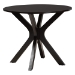 Baxton Studio Julia 5-Piece Dining Set - Compact Mid-Century Modern Round Table and Chair Set for Dining Room, Kitchen, Apartment, Sand - BSOJulia-Sand/Dark Brown-5PC Dining Set