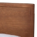 Baxton Studio Jiro Platform Bed - Mid-Century Modern Wood Bed Frame with Panel Headboard and Angled Legs for Bedroom or Guest Room, King - BSOJiro-Ash Walnut-King