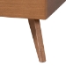 Baxton Studio Noela Platform Bed - Mid-Century Modern Wood Bed Frame with Panel Headboard and Angled Legs for Bedroom or Guest Room, King - BSONoela-Ash Walnut-King