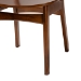 Baxton Studio Crystal 5-Piece Dining Set - Mid-Century Modern Round Table and Chair Set for Dining Room, Kitchen, Apartment - BSOCrystal-Walnut Rattan-Round-5PC Dining Set