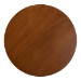 Baxton Studio Kenna 5-Piece Dining Set - Mid-Century Modern Round Table and Chair Set for Dining Room, Kitchen, Apartment - BSOKenna-Walnut Rattan-Round-5PC Dining Set