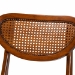Baxton Studio Kristy 5-Piece Dining Set - Mid-Century Modern Rectangle Table and Chair Set for Dining Room, Kitchen, Apartment - BSOKristy-Walnut Rattan-Rectangle-5PC Dining Set